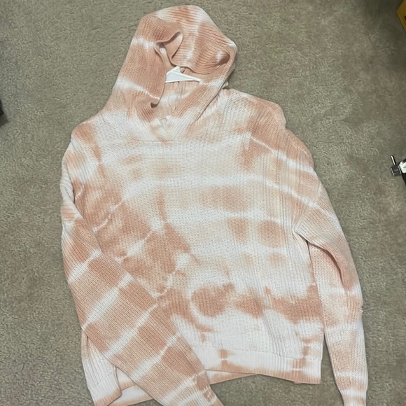 FULL TILT Knit tie dye sweater Womens size small orange and cream color​​​​​​​​ - Picture 3 of 7